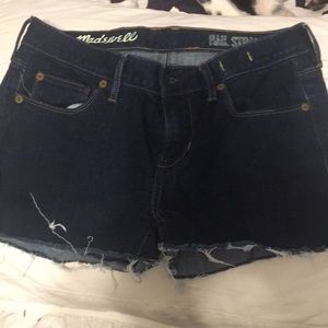 NWOT Madewell Rail Straight Cut Offs